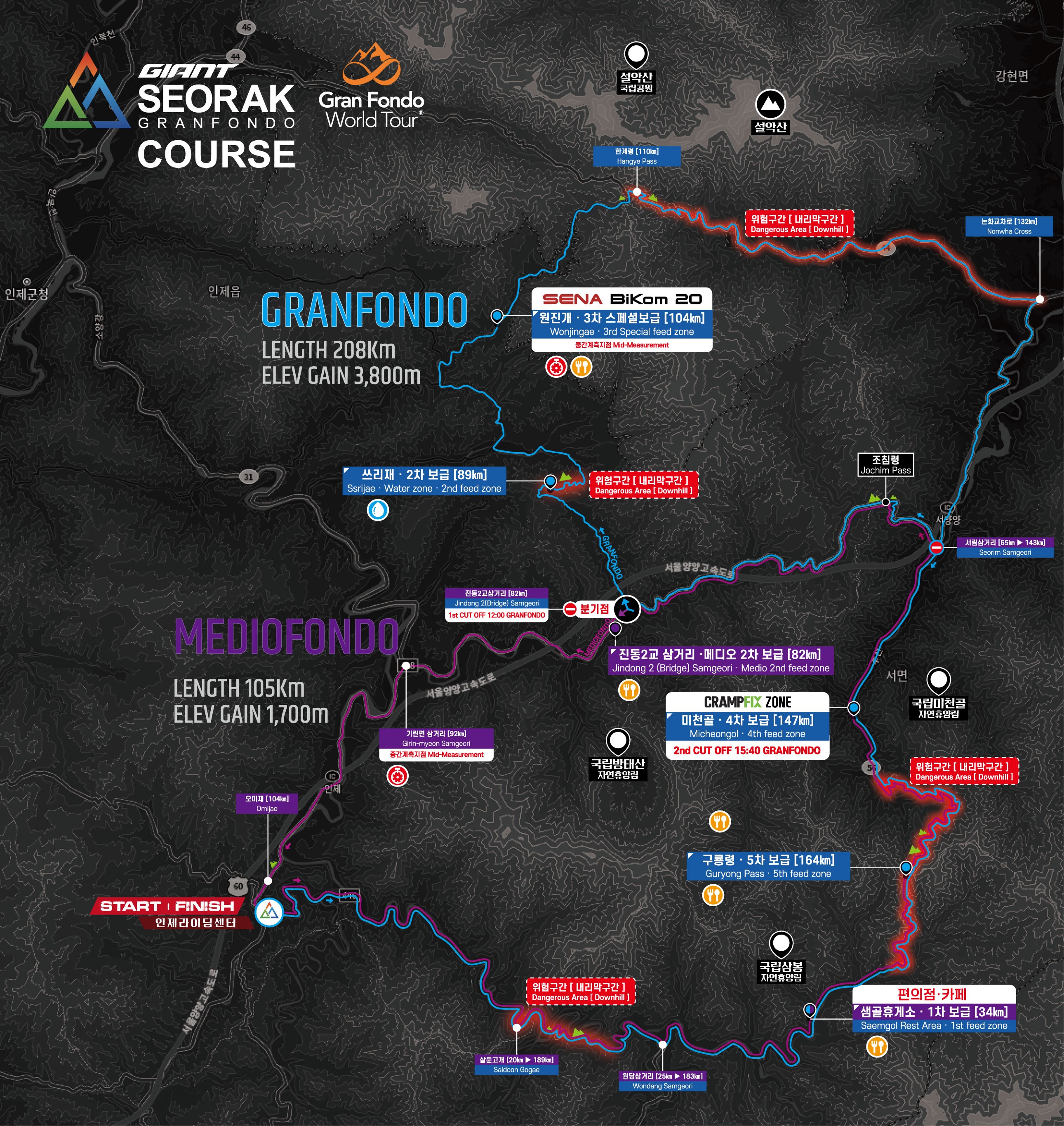 圖片來源：雪嶽山挑戰官方網站 https://granfondo.co.kr/